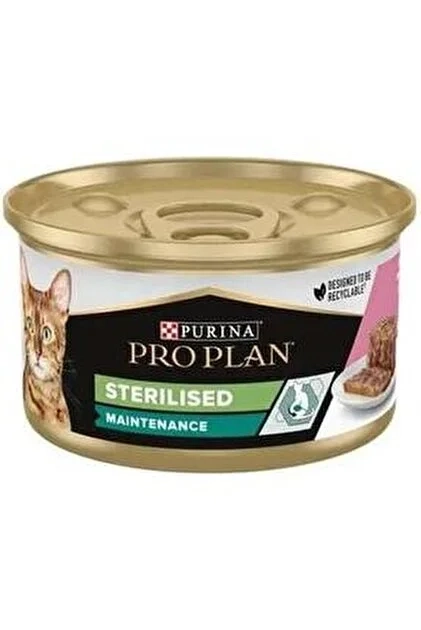 Sterilised Somon ve Ton Balıklı Kedi Konservesi 4 Al 3 Öde 85 g X 6
